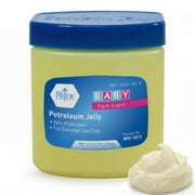 MEDPRIDE Baby Petroleum Jelly Large Tub 8 Oz – Skin Protectant & Moisturizer for Dry Skin, Diaper Rash, Baby Scented Petroleum Jelly