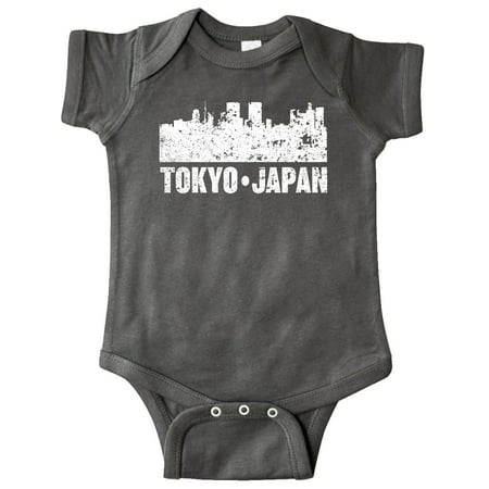 

Inktastic Tokyo Japan City Skyline with Grunge Gift Baby Boy or Baby Girl Bodysuit