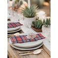 thumbnail image 6 of Cloth Napkins 1 Piece - 20x20 Inches, Orange Blue Washable Reusable Table Napkins, British Style Buffalo Plaid Lattice Soft & Absortbent Dining Napkin for Party Wedding Hotel Restaurant, 6 of 8