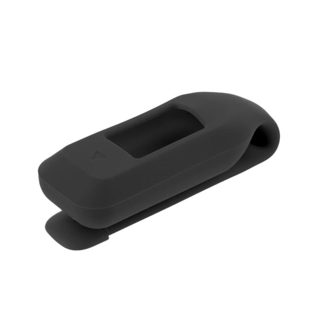 Para Garmin Vivofit 3 Sport Bracelet Clip Sujetador Corchete Funda De Goma Cubierta De La Hoja De Metal Titular De La Bolsa Negro Soledad Soporte para clip de reloj