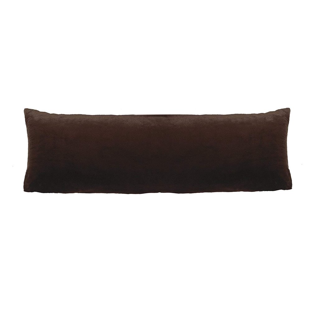 Faux Fur Body Pillow Case, Espresso