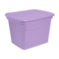 thumbnail image 1 of Sterilite 68L Tote- Lilac, 1 of 3