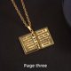 thumbnail image 5 of Collar de Oro Cadena Flip Libro Colgante Oración Del Señor Personalizado de Moda 26-28 Pulgadas Cadena de Hip Hop para Hombres Mujeres, 5 of 8
