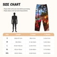thumbnail image 2 of Salouo Tropical Beach Candlelight Print Women's Pajama Pants Casual Loose Sweatpants PJs Flowy Pants Drawstring Palazzo for Women Wide Leg Pants Lounge Pajama -XX-Large, 2 of 8
