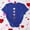 Navy, variant on Vetsdori Womens Short Sleeve Shirts Summer Graphic Blouses Plus Size Holiday,Valentine Pullover Crew Neck Cute Tops for Junior Trendy