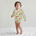thumbnail image 4 of Xecao Colorful Ping Pong Rackets1 Print Baby unisex-baby Cotton Long-sleeve Bodysuits-3 Months, 4 of 6