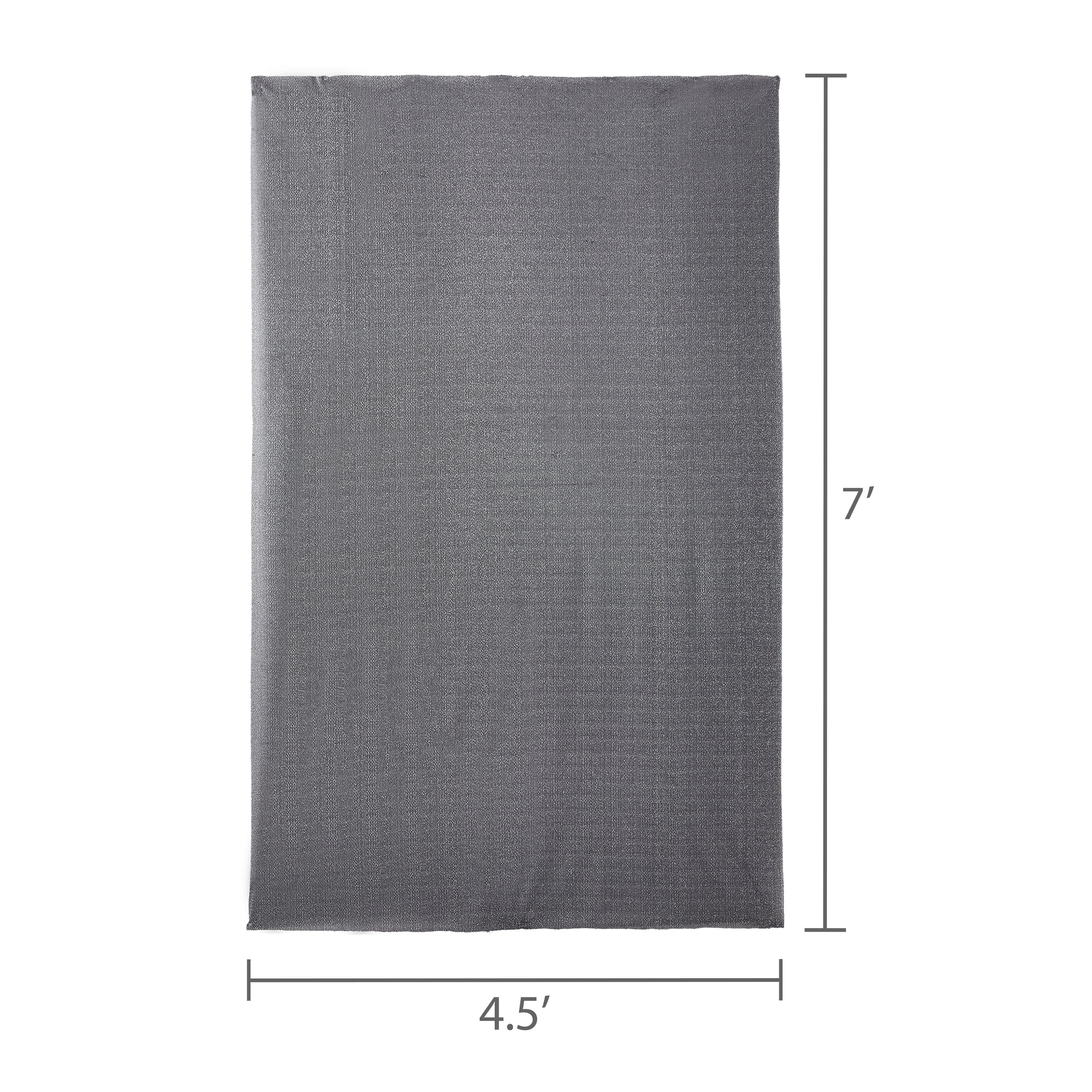 Way To Celebrate Silver Glitter Photo Backdrop, 7 ft x 4.5 ft