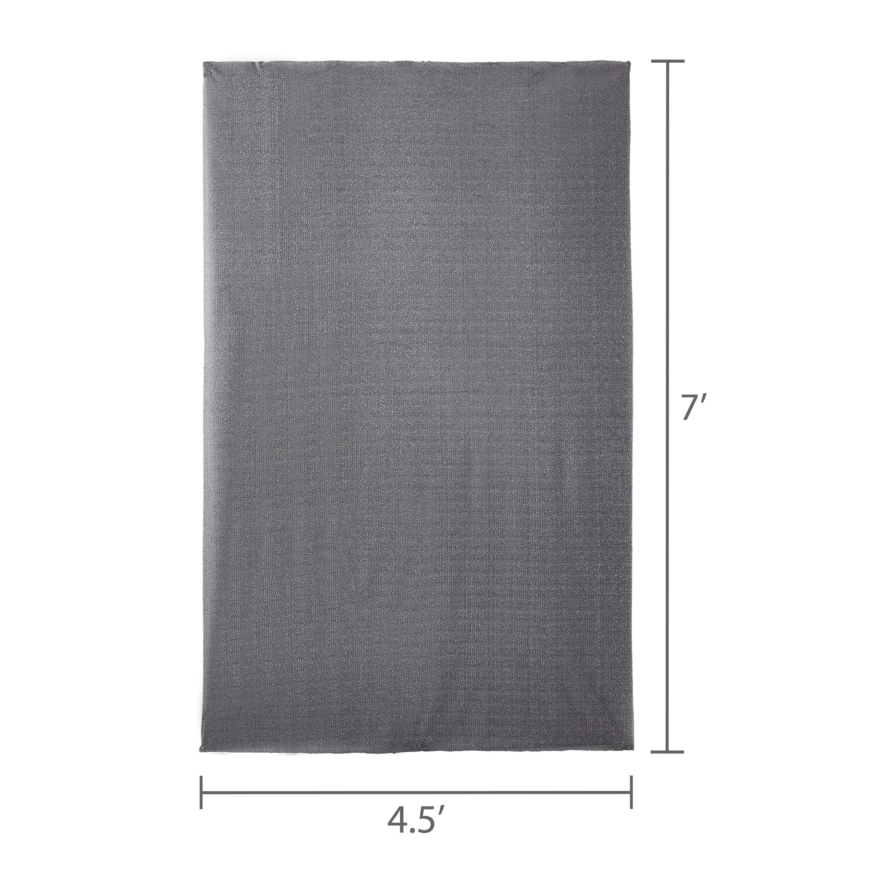Way To Celebrate Silver Glitter Photo Backdrop, 7 ft x 4.5 ft photo 3