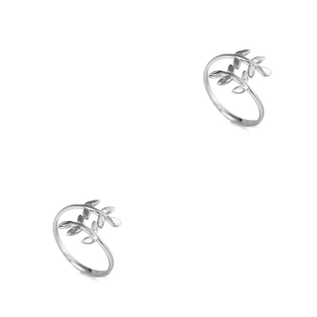 Sonducket Anillo de rama de hoja de moda para mujer, aleación de Zinc, fiesta, trabajo, fecha escolar, boda, compromiso, suministros de joyería Type1 NO1