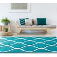 thumbnail image 4 of United Weavers Tapis de Couloir Bristol Rodanthe Turquoise, 4 of 4