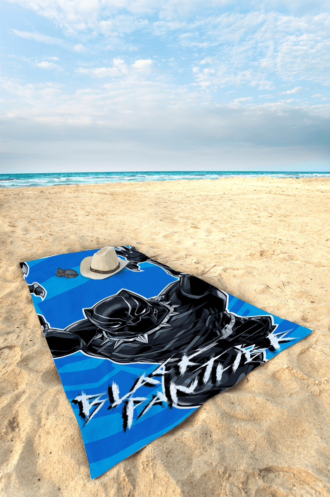 Black Panther Kids Beach Towel, 27 x 54, Marvel