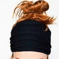 thumbnail image 4 of GROFRY Elastic Folds Wide Headband Stretchy Yoga Hair Band Fitness Accessories, 4 of 8