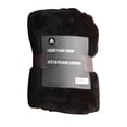thumbnail image 1 of hometrends Luxury Royal Plush Throw - Black, 1 of 2