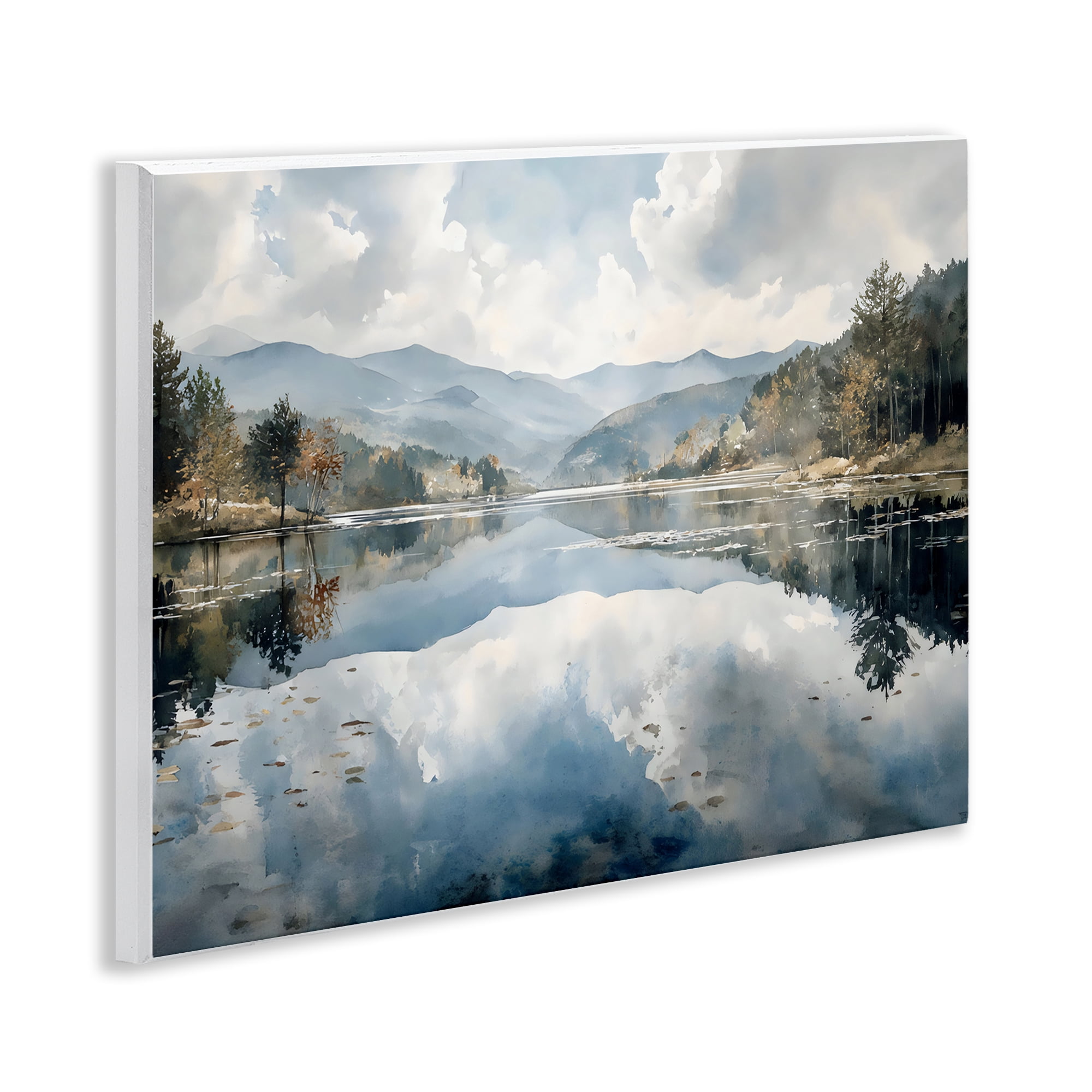 Stupell Industries Nature's Reflection on Mountain Lake Wall Plaque Art, design by Franklyn Gregory