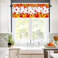 thumbnail image 2 of dinii Fall Valances for Windows, Maple Pumpkin Fall Kitchen Curtains Valances, Rod Pocket Thanksgiving Valance for Kitchen 54'''' W x 18'''' L, 1 Panel, 2 of 6