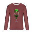 thumbnail image 4 of Blusas y camisas de manga larga y cuello redondo para hombre, camisetas casuales con estampado de moda y cuello redondo, blusas de licra de manga corta para hombre., 4 of 5