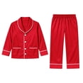 thumbnail image 6 of Goodw7 Matching Family Christmas Pajamas, Satin Button Down Holiday Sleepwear with Coordinated Family Style for Holiday Lounging and Cozy Nights, 6 of 6