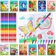 thumbnail image 1 of Juego de libros para colorear BenLouis para niños con crayones apilables, 1 of 7