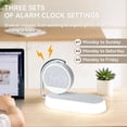 thumbnail image 2 of WOWMTN KB3Z Smart Alarm Clock with Fast Wireless Charging & Adjustable Night Light, 2 of 5