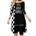 thumbnail image 1 of C'est une Sorte de Folie Robe à Encolure Carrée Robe d'Été Douce Femmes Robe Élégante à Imprimé Licou Folie Ska 2 Deux T Années 80 Huit, 1 of 4