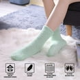 thumbnail image 5 of Non Slip Socks for Women Winter Warm Cozy Fuzzy Slipper Socks Soft Fluffy Hospital Socks with Grips, 5 of 11