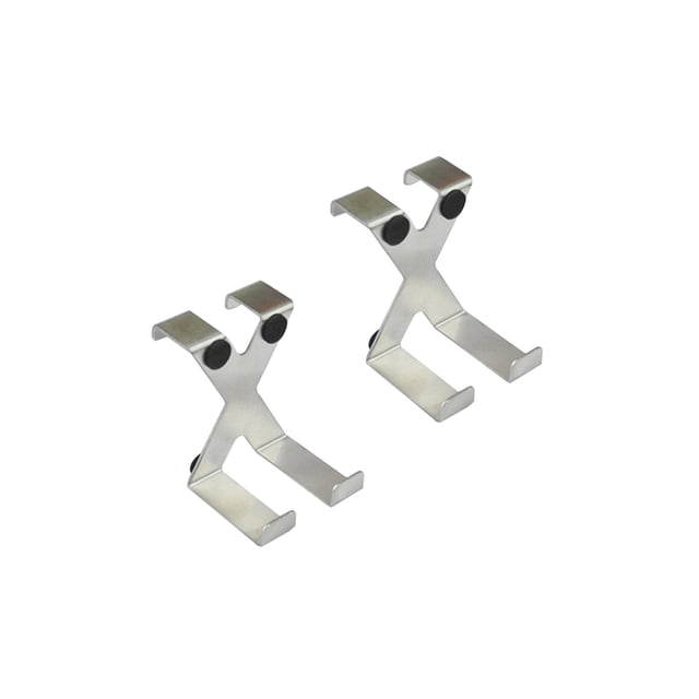 2PCS Stainless Steel Door Back Hook Nail-free Non-marking Metal X Type Hook Storage Hooks