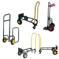 thumbnail image 2 of Geetinfly Hand Truck Dolly 2 Wheel Dolly Cart And 4 Wheel Push Cart With Swivel Wheels 330 LBS Capacity Heavy-Duty Luggage Trolley Cart For Moving Warehouse Garden Grocery, 2 of 6