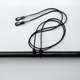 thumbnail image 3 of 120cm kayak canoa paleta leash clip de seguridad de la caña de pescar titular de la correa negro Sunnimix Correa de la paleta de la canoa del kajak, 3 of 7