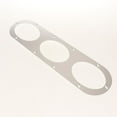 thumbnail image 4 of koolsoo 2pcs Universal Aluminum Rear Bumper Air Diversion Diffuser Panel 3-Hole Siver, 4 of 8