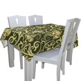 thumbnail image 2 of EREHome Yellow And Green Floral Tablecloth 52x70 inches, 2 of 4