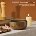 thumbnail image 5 of Vesteel 12-Piece Dinnerware Set, Ceramic Plates and Bowls Set for 4, Reactive Glaze Tableware Set with Purple Clay Base for Home, Chip & Scratch Resistant Stoneware, Brown Yellow, 5 of 11