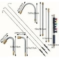 thumbnail image 5 of Pressure Washer Extension Wand, 10 Pack Power Washer Extension Wand with 6 Nozzle Tips, 30°,90°,120° Curved Rod, 1/4" Quick Connect, Replacement Power washer Lance, 4000 PSI, 5 of 9