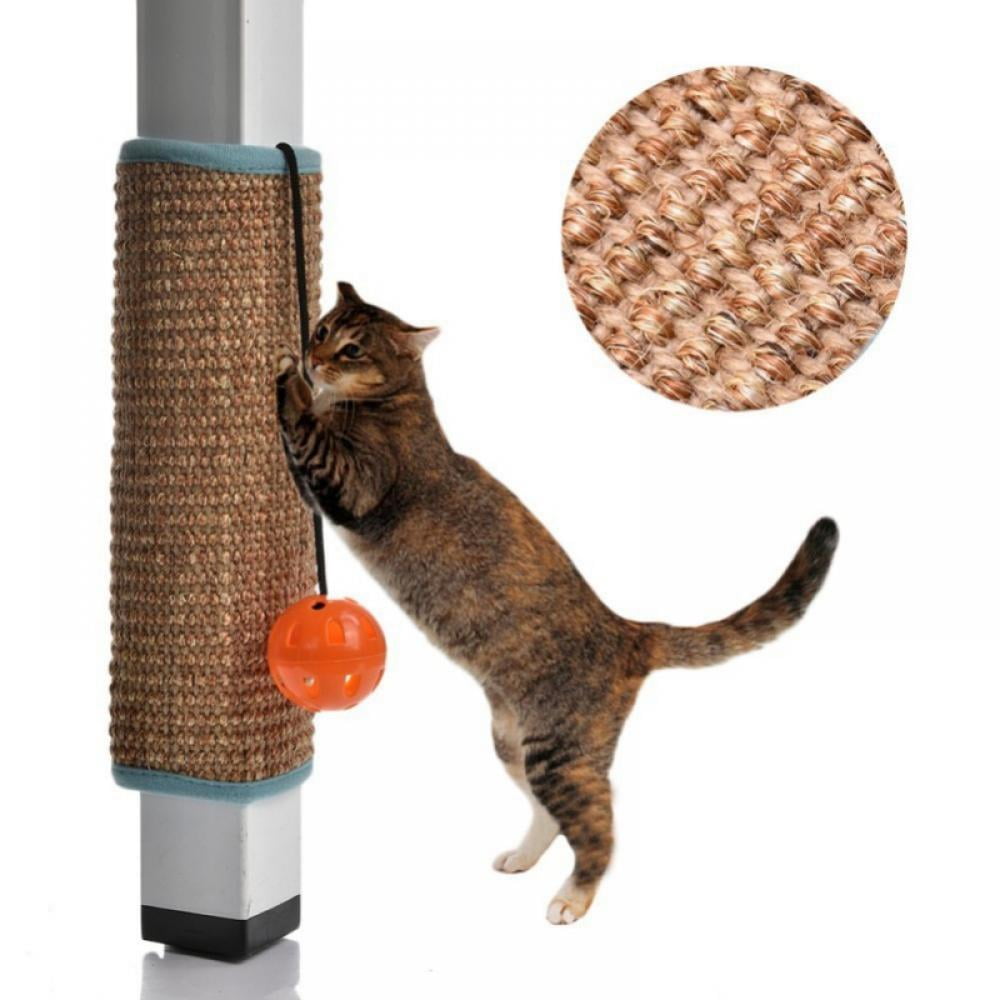 ODOMY Cat Scratch Pad Cat Scratching Mat & Natural Sisal Fabric Sofa Shield  Furniture Pad Durable & Washable Cat Scratcher Pad Cover Wiith a Ball 