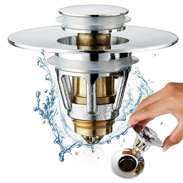 Colador de drenaje del fregadero tapón del fregadero de fácil instalación acero inoxidable resistente a la oxidación para el hogar ANGGREK Otros