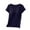Navy, variant on Womens Modal Built-In Bra Padded Tops Pleated Short Sleeves Pajama Camisole Casual T-Shirt