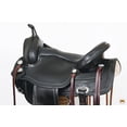 thumbnail image 5 of 18 In HILASON Western Horse Saddle American Leather Flex Tree Trail & Pleasure Black, 5 of 8