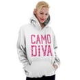 thumbnail image 4 of Camo Diva Cute Girly Hunting Season Hoodie Sweatshirt Women Brisco Brands L, 4 of 6