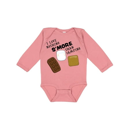 

Inktastic I Love Nothing S More than Camping Gift Baby Boy or Baby Girl Long Sleeve Bodysuit