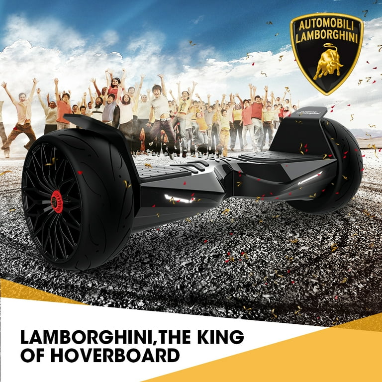 Lamborghini Hoverboard 8.5 Off Road Hover Board All Terrain with App and LED Lights Two Wheel Bluetooth Self Balancing Scooter with for Kids and Adult BLACK Walmart