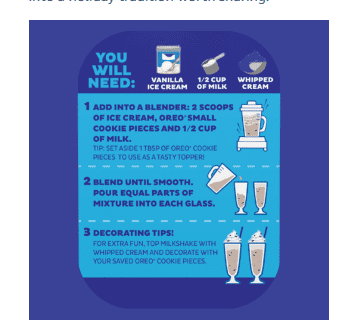 OREO® Milkshake Kit with Mix and Glass by Frankford Candy