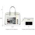 thumbnail image 6 of Dasein Women's PU Leather Handbag, Buffalo-White, 6 of 6