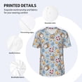 thumbnail image 5 of Fotbe Summer Time With Gnome Baseball Jersey Shirt for Men and Women, Casual Short Sleeves Button Down T-Shirt-3X-Large, 5 of 9