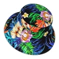 thumbnail image 3 of Naloa Colorful Flowers Reflective Double-Sided Bucket Hat, Sun Hat, Soft and Breathable for Gardening, Beaching, Camping, Hiking, Fishing, 3 of 9