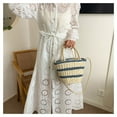 thumbnail image 6 of URTERYSER 2025 Spring Fashionable Crossbody Bag Large Capacity Straw Braid Shoulder Bags Handbag for Women with Drawstring Closure White, 6 of 9