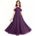 thumbnail image 5 of Girls Halter Chiffon Performance Dress, Sleeveless Long Gown for Piano Violin Recital, 5 of 5