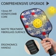 thumbnail image 2 of Pickleball Paddles Set,Pioneer Flower Floral Print Pattern Fiberglass Surface Pickleball Racket Set with 2 Indoor Outdoor Pickleball Balls and Pickleball Bag,Pickle-ball Equipment, 2 of 6