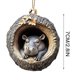 thumbnail image 5 of Adornos navideños con animales Adornos acrílicos con estampado de animales para el árbol de Navidad Decoraciones con animales del bosque Decoraciones navideñas Regalos de recuerdo Akmoler, 5 of 9