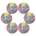 thumbnail image 3 of 15.4inch Round Placemats, DIY Printing Design, Suitable for Kitchen, Table Party Decoration A Waterfall Trippy, 3 of 7