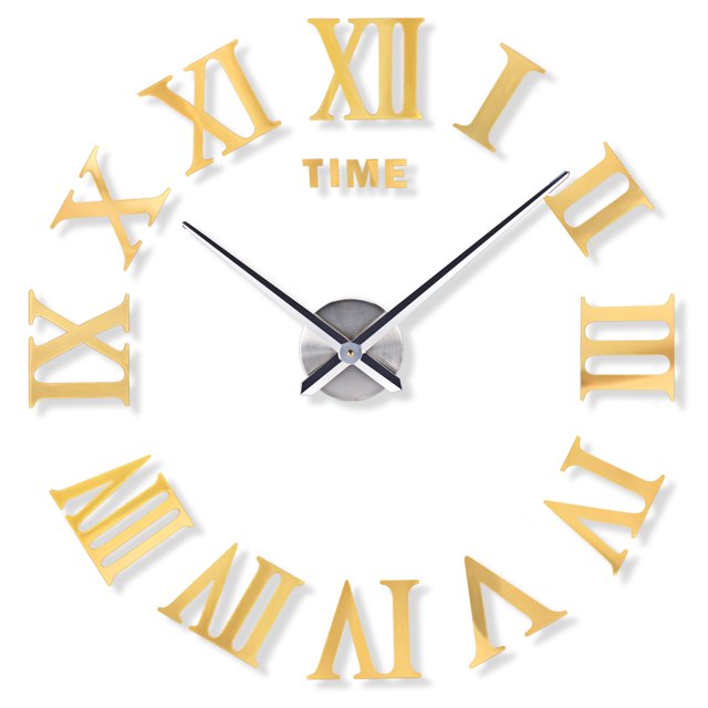 Reloj 3D DIY, reloj decorativo DIY, efecto 3D para comedor, cocina, dormitorio infantil, sala de estar LYUMO Reloj 3D DIY