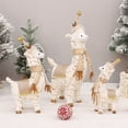 thumbnail image 7 of Uutvmp Christmas Furry Llama Ornament, Cute Llama Doll Desktop Ornaments, for Store Window Scene Decoration Holiday Props Dress Up, for Christmas Animal Decor, 7 of 7